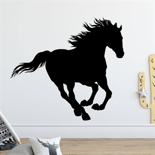 Galoppande hästsilhouette - Wallstickers