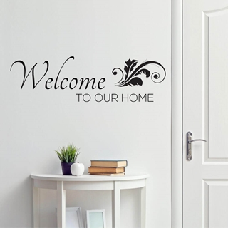 Welcome to our home  1 - Wallstickers