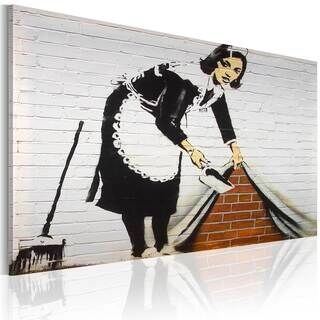 Tavla - Rengöring lady (Banksy)