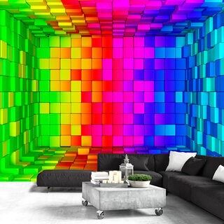 Fototapet - Rainbow Cube