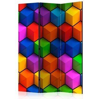 Rumsavdelare - Colorful Geometric Boxes [Room Dividers]