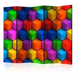 Rumsavdelare - Colorful Geometric Boxes II [Room Dividers]