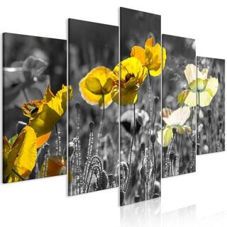 Tavla - Yellow Poppies (5 Parts) Wide