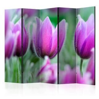 Rumsavdelare - Purple spring tulips II [Room Dividers]