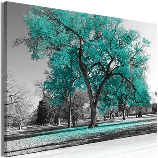 Tavla - Autumn in the Park (1 Part) Wide Turquoise