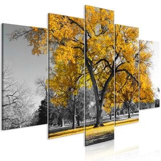 Tavla - Autumn in the Park (5 Parts) Wide Gold