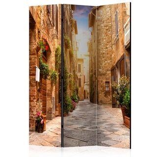 Rumsavdelare - Colourful Street in Tuscany [Room Dividers]