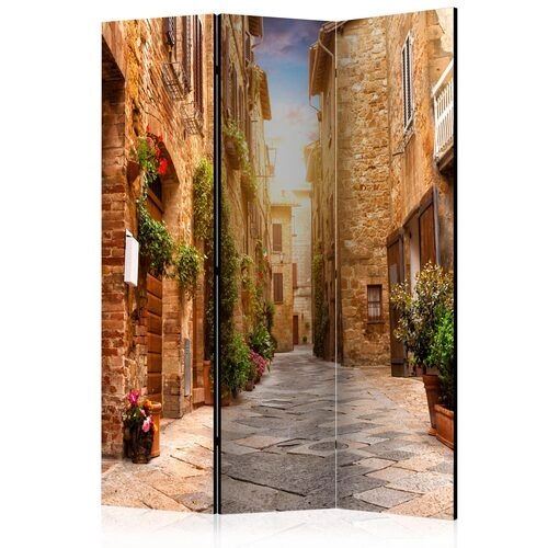 Rumsavdelare - Colourful Street in Tuscany [Room Dividers]