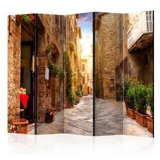 Rumsavdelare - Colourful Street in Tuscany II [Room Dividers]