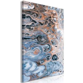 Tavla - Sienna Blue Marble (1 Part) Vertical