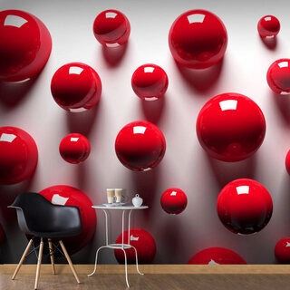 Fototapet - Red Balls