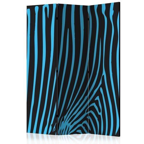 Rumsavdelare - Zebra pattern (turquoise) [Room Dividers]