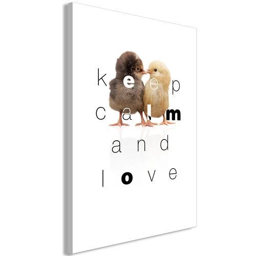 Tavla - Keep Calm and Love (1 Part) Vertical