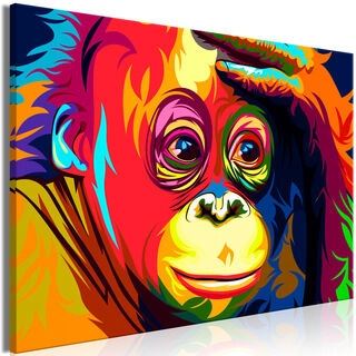 Tavla - Colourful Orangutan (1 Part) Wide