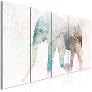 Tavla - Painted Elephant (5 Parts) Narrow