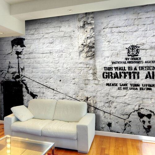 Fototapet - Banksy - Graffiti Area