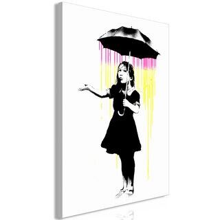 Tavla - Girl with Umbrella (1 Part) Vertical