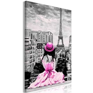 Tavla - Paris Colour (1 Part) Vertical Pink