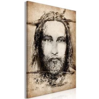 Tavla - Shroud of Turin in Sepia (1 Part) Vertical