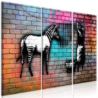 Tavla - Washing Zebra - Colourful Brick (3 Parts)