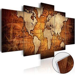 Akrylglastavla - Acrylic prints – Bronze map I