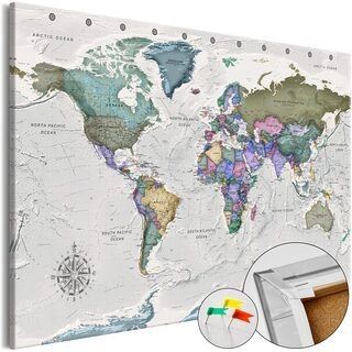 Anslagstavla - World Destinations (1 Part) Wide [Cork Map]