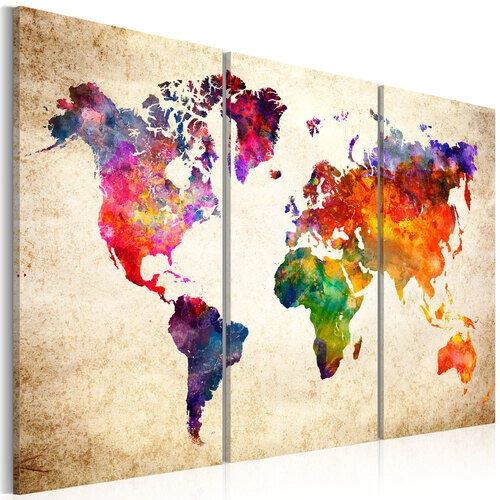 Tavla - The World\'s Map in Watercolor