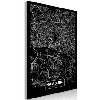 Tavla - Dark Map of Hamburg (1 Part) Vertical