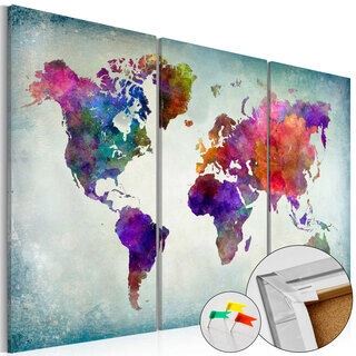 Anslagstavla - World in Colors [Cork Map]