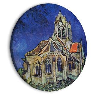 Rund tavla - The Church at Auvers (Vincent van Gogh)