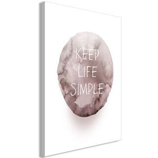 Tavla - Keep Life Simple (1 Part) Vertical