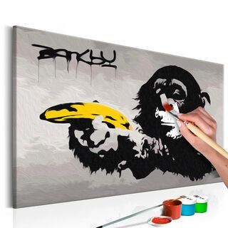 Gör-det-själv målningar - Monkey (Banksy Street Art Graffiti)