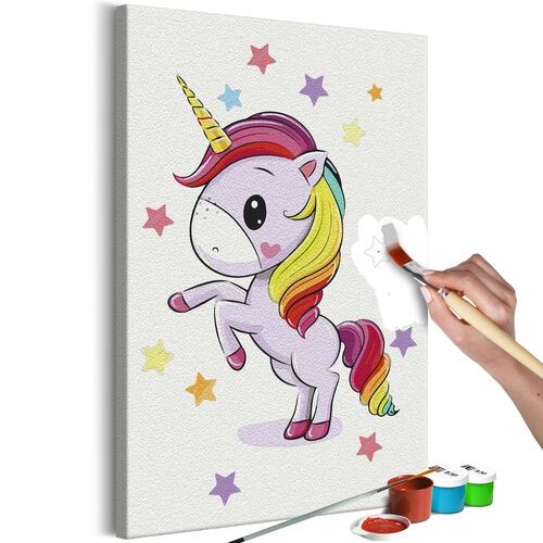 Gör-det-själv målningar - Rainbow Unicorn