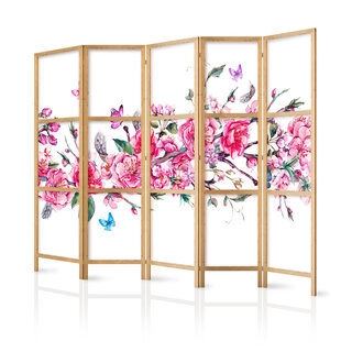 Japansk rumsavdelare - Japanese Style: Flowers and Butterflies II [Room Dividers]