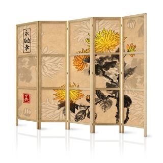 Japansk rumsavdelare - Japanese Style: Chrysanthemums II [Room Dividers]