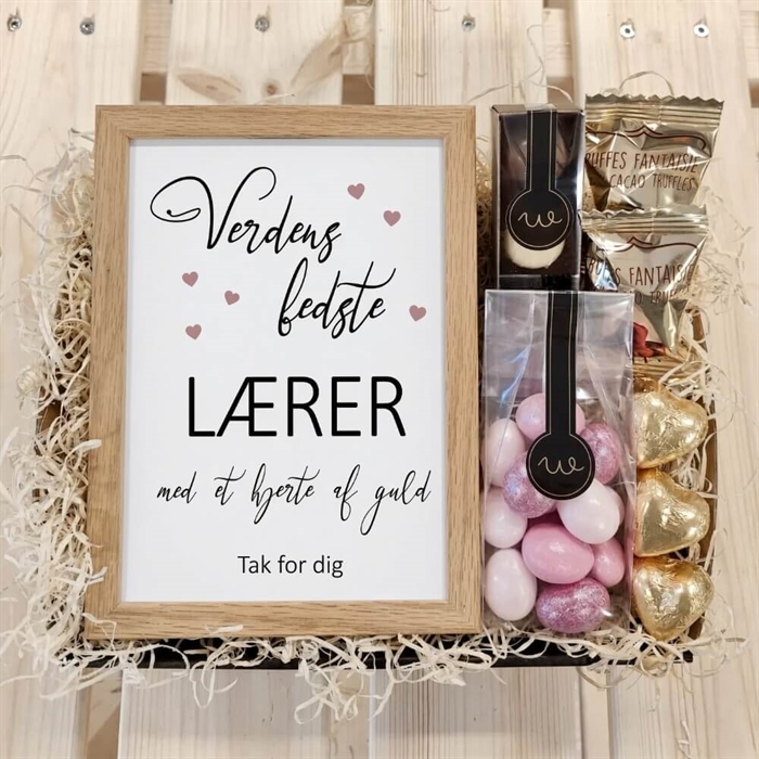 Presentkorg Kom ihåg att le & var glad