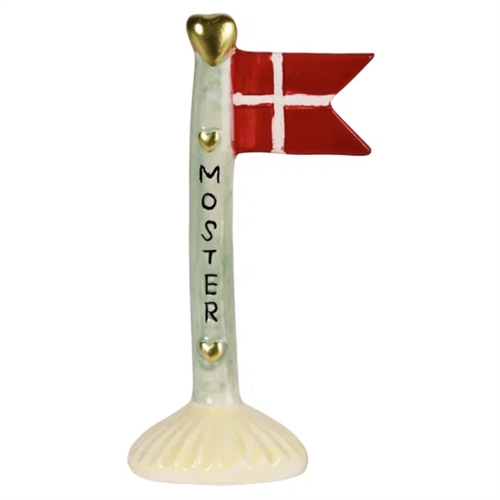 Flaggmor/grå H: 14 cm keramik