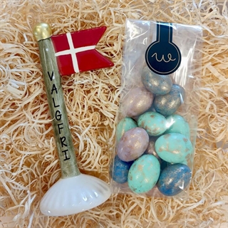 Gavekurv til mor med lys og tekst