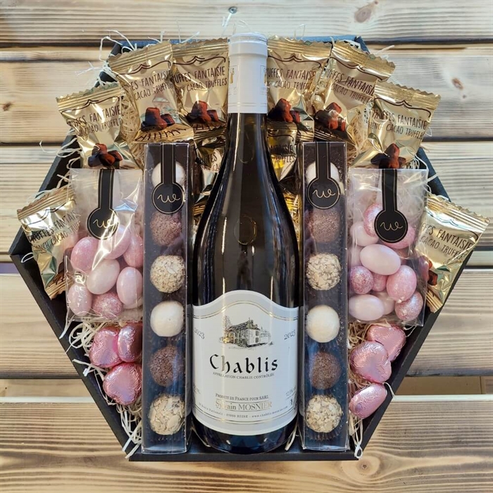 Gavekurv til mor med lys og tekst