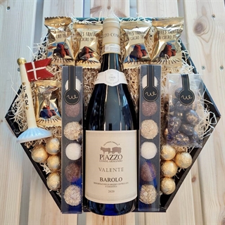 Gavekurv til mor med lys og tekst