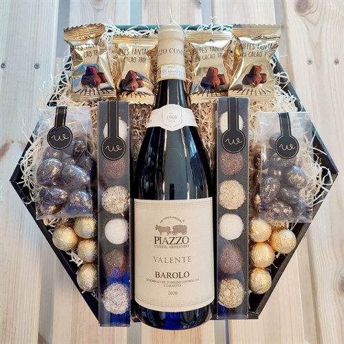 Gavekurv til mor med lys og tekst