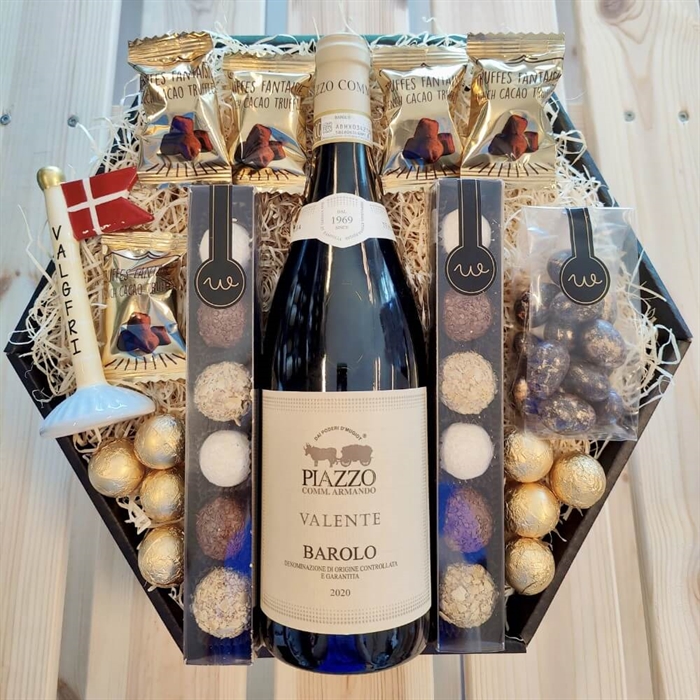 Gavekurv til mor med lys og tekst