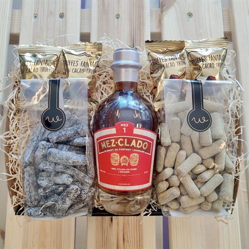 Gavekurv til mor med lys og tekst