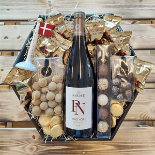 Gavekurv til mor med lys og tekst