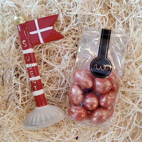 Gavekurv til mor med lys og tekst