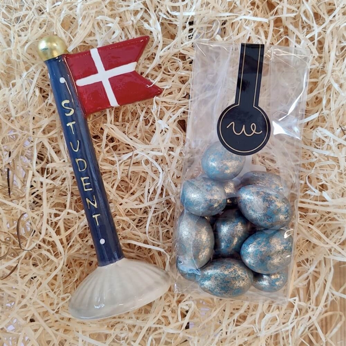 Gavekurv til mor med lys og tekst