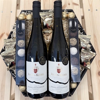 Gavekurv til mor med lys og tekst