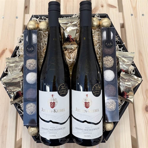 Gavekurv til mor med lys og tekst