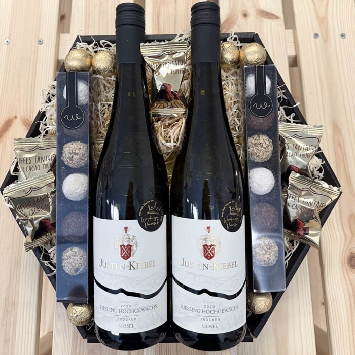 Gavekurv til mor med lys og tekst