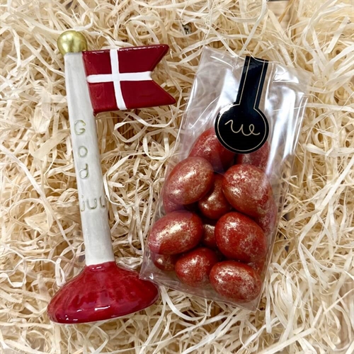 Gavekurv til mor med lys og tekst